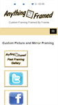 Mobile Screenshot of anythingframed.co.uk