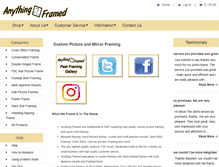 Tablet Screenshot of anythingframed.co.uk